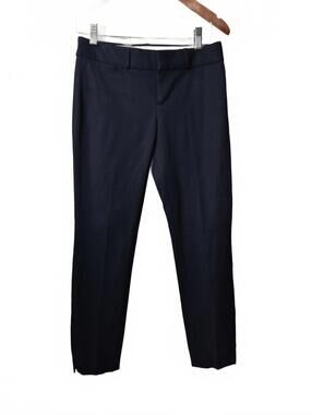 Banana Republic Sloan Ladies Navy Blue Khaki Pant Slim Fit Viscose Cotton Spande